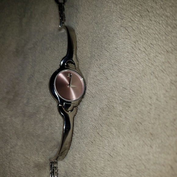 Movado Pink Face Bangle Watch 0605284 - Picture 9 of 10